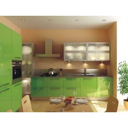 Кухня МДФ фарбований глянцевий зелений