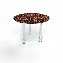 Стол обеденный Круглый с полкой Morning aroma