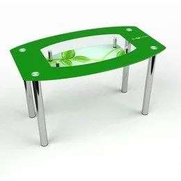 Стіл обідній Бочка з полицею Verde