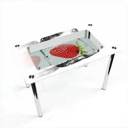Стіл обідній Прямокутний з полицею Ice Berry