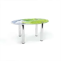 Стіл журнальний Овальний Ice lime