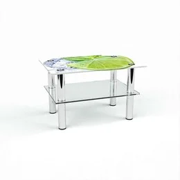 Стіл журнальний Прямокутний з полицею Ice lime