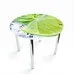 Стол обеденный Круглый Ice lime